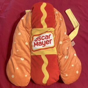 Oscar Mayer Hot Dog Plush Costume- Orange/Red/Yellow